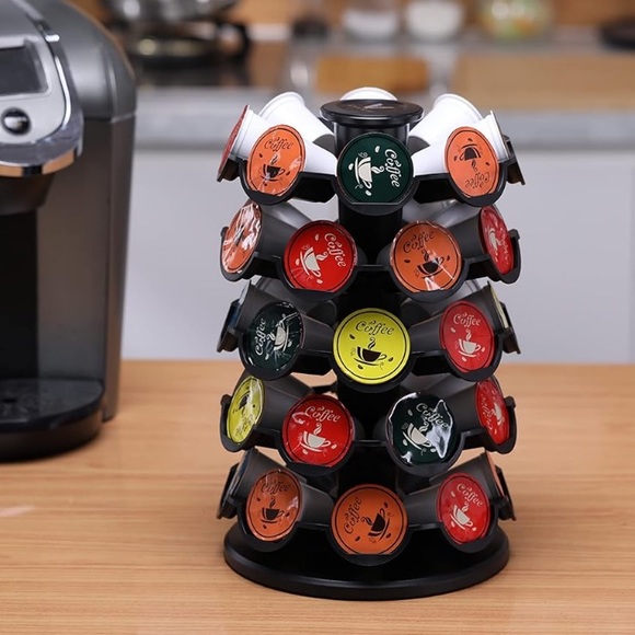 EVERIE Coffee Tea Pod Storage Carousel Holder Organizer for 40 Keurig K-Cup Pods - Picture 1 of 16